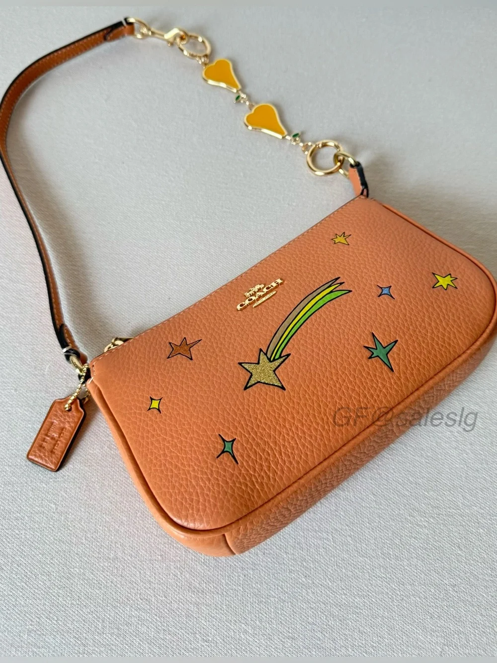NWT Coach X Observed Nolita 19 Star Print Wristlet Small Bag + Chain Extender